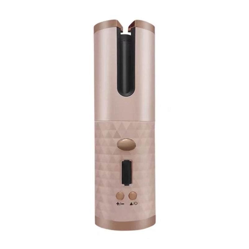 Modelador de cabelo automático sem fio com bateria recarregável de cerâmica embutida ANJGG