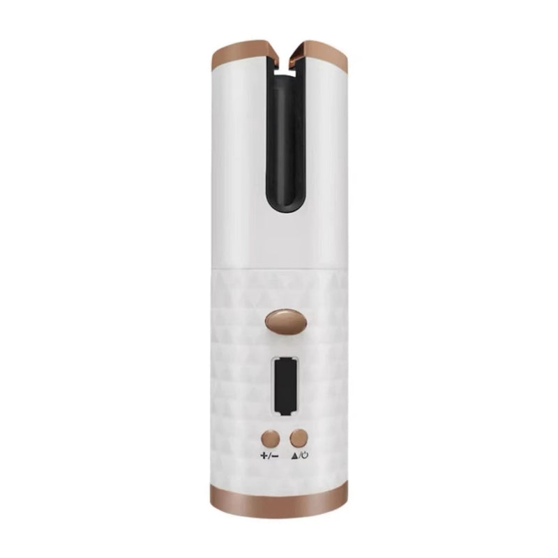 Modelador de cabelo automático sem fio com bateria recarregável de cerâmica embutida ANJGG